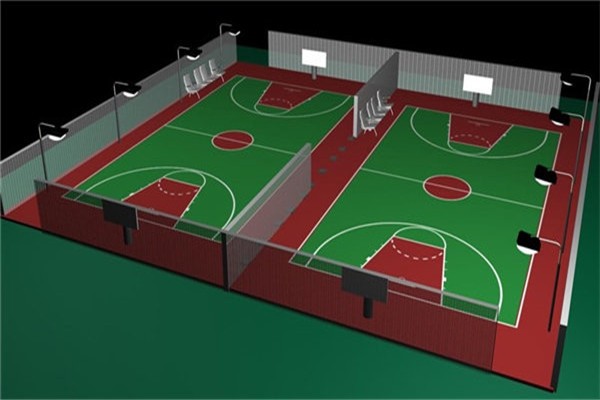 硅pu藍(lán)球場